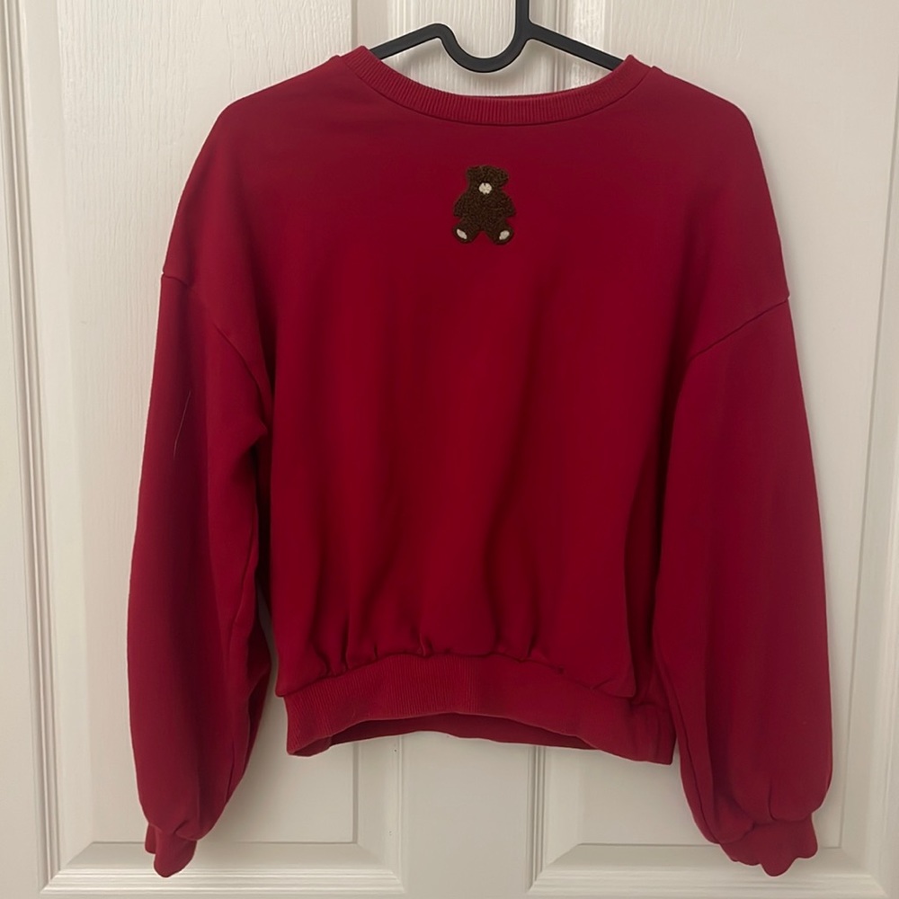 Merry Jenny teddy bear  embroidery sweatshirt